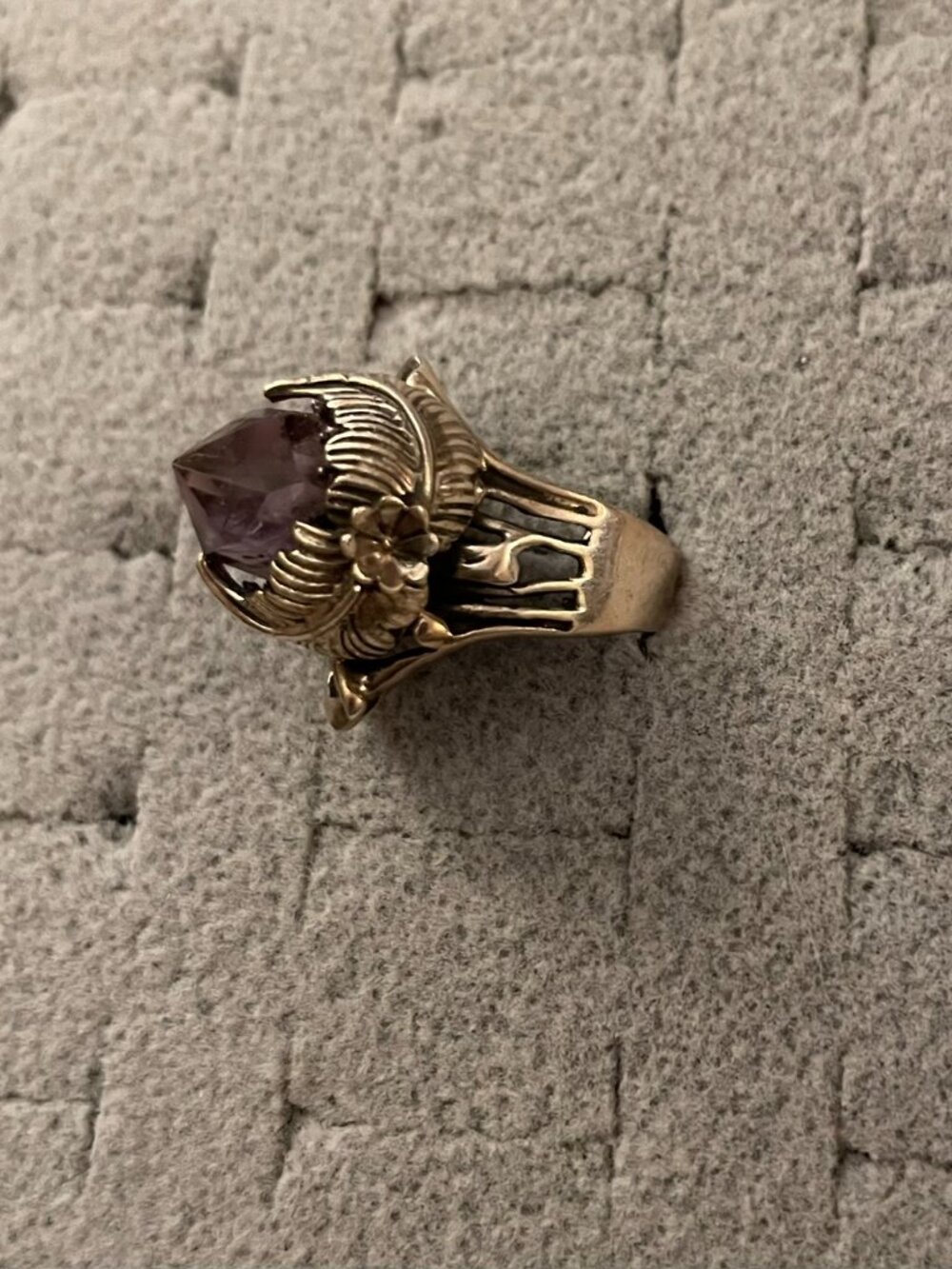 Vintage Sterling Silver Ring 6.25 6.5 Handmade Amethyst Bob Stringer Y2K $295 - Picture 3 of 15